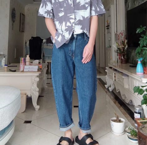 H##amp；amp；M hm男装 蓝色锥...