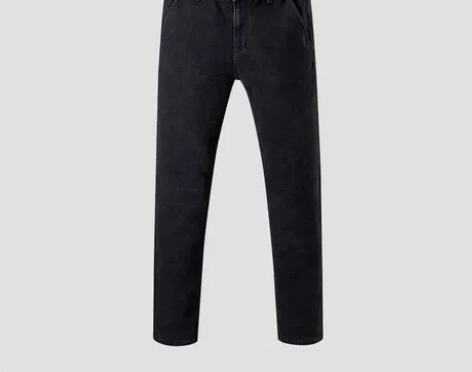 海澜之家男士秋冬厚款牛仔裤，黑牛仔 尺码：...