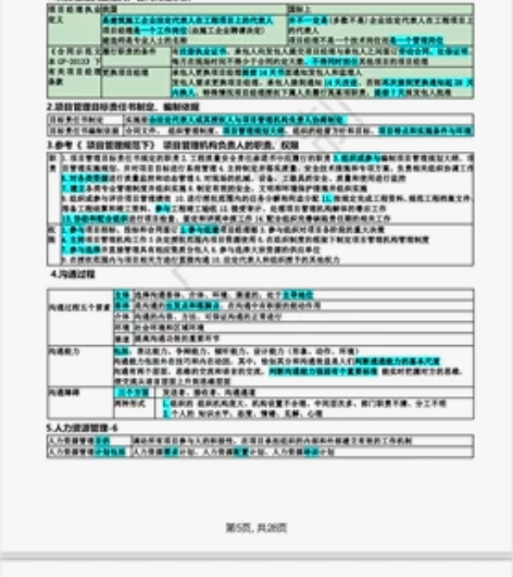2022年一级建造师学霸笔记,重点标注。建...