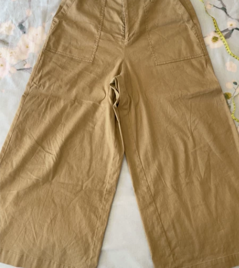 卡其色阔腿裤 日本单 版型好 夏秋百搭 个...
