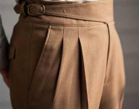 鹿高腰直筒休闲西裤英伦复古百搭长裤