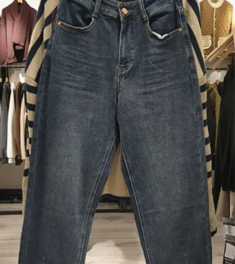 全新做旧复古加厚直筒裤 加厚弹力型号，主要...