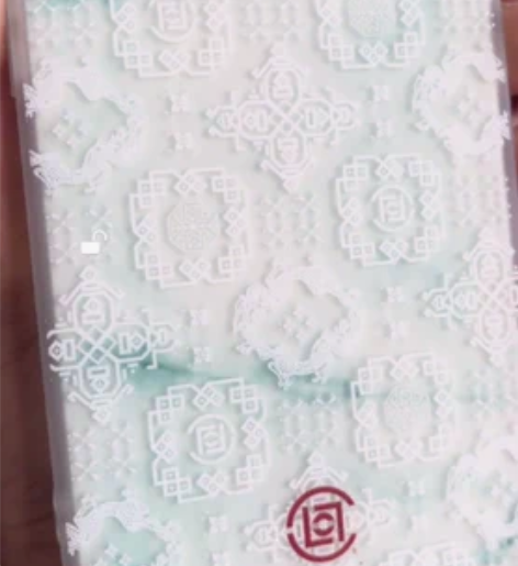 苹果12手机壳 定制绝版玉石图案 95新用...