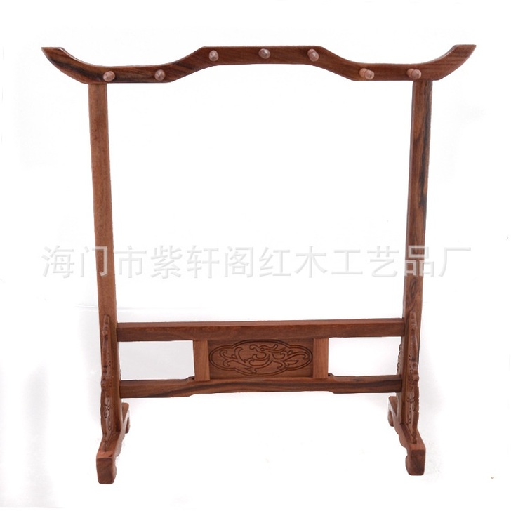 红木雕刻工艺摆件 红酸枝小龙笔架毛笔架文房...