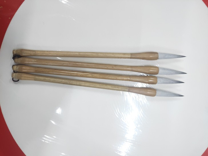 七紫三羊兼毫毛笔中长锋 老品牌 老毛笔 老...