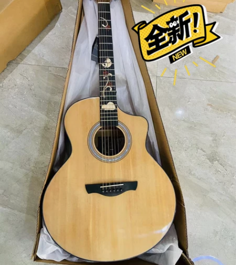 全新1980单板吉他 399贱卖云杉桃花芯...