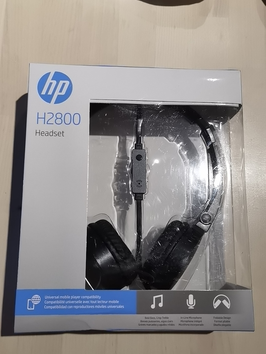 惠普H2800耳机，全新未拆封