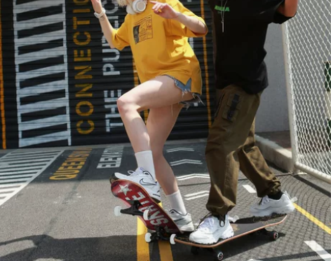 乐秀滑板 亚运会合作品牌/专业双翘初学者成...