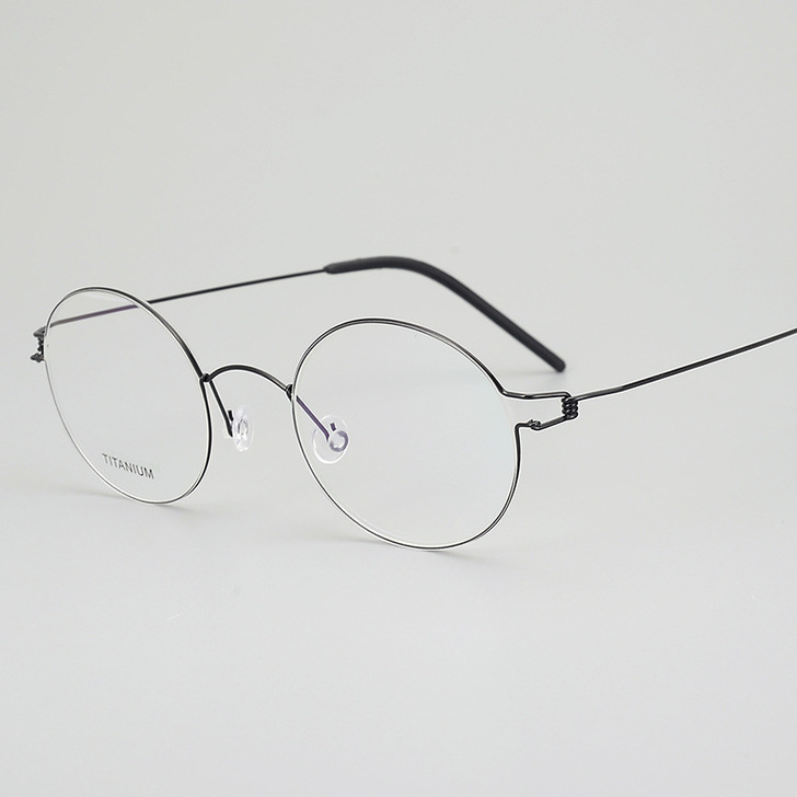 【狂欢价】文在寅眼镜纯钛手工无螺丝近视眼镜...