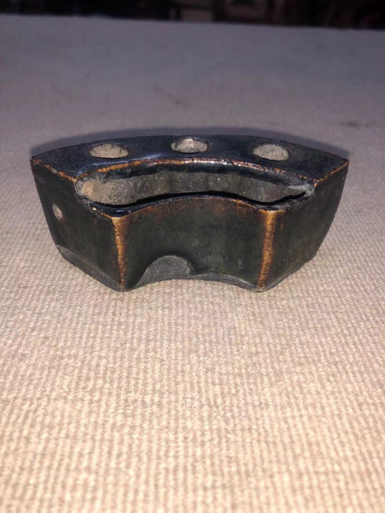 全品清代文房紫金釉笔插