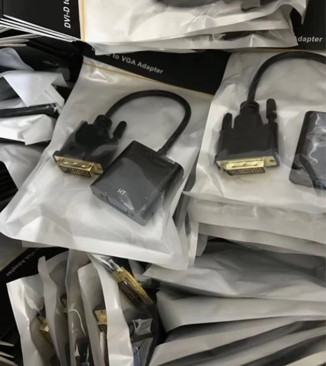 Dvi转VGA转接线 信号转接线 带芯片 ...