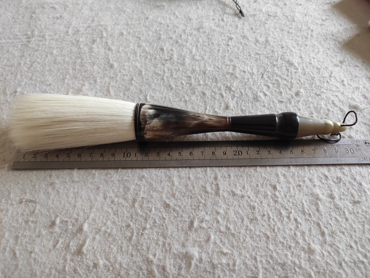 羊毫加健牛角杆抓笔毛笔110*33