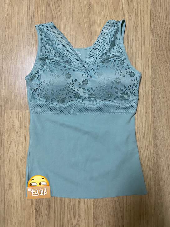 德绒发热内衣自发热保暖背心弹力蕾丝显瘦修身