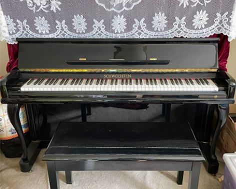 SCHWECHTEN钢琴 送节拍器 ??钢...