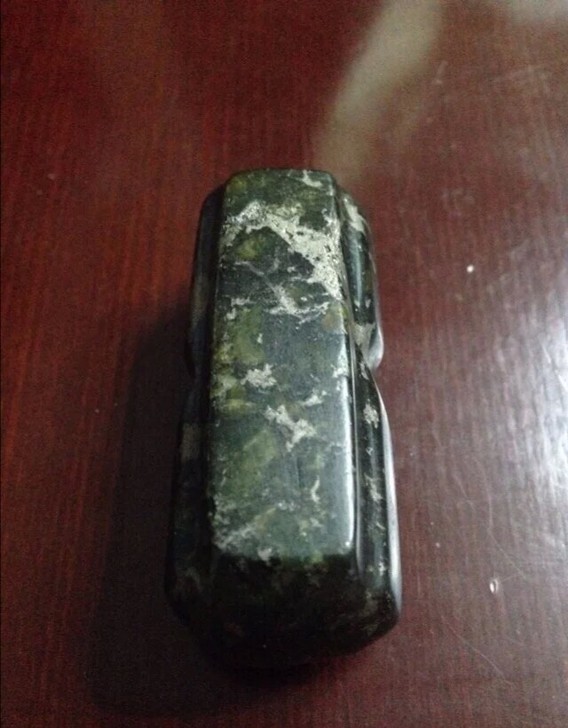 明代中期伴生玉文房四宝笔架 毛笔架 古玩收...