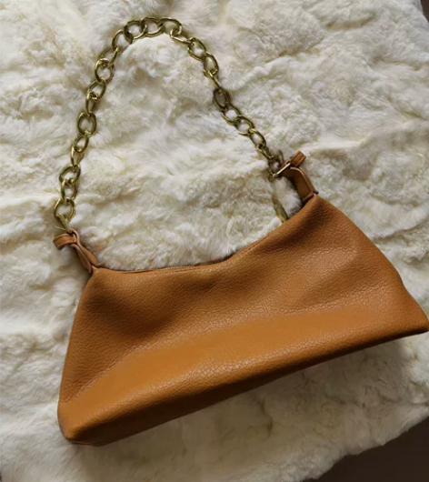 腋下包斜挎包手提包 全新棕色，这个皮质很柔...