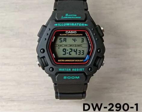 卡西欧CASIO DW-290-1V 碟中...