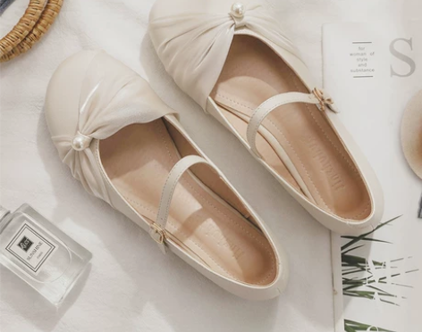 玛丽珍鞋2022年夏季新款浅口平底配裙子仙...