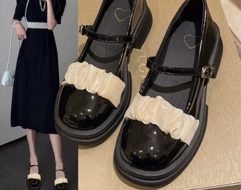 玛丽珍鞋女2022新款春夏百搭复古小众设计...