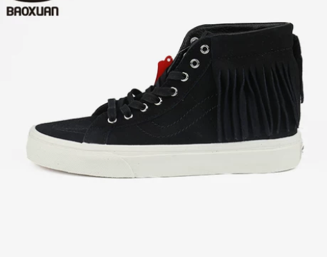 VANS 板鞋 黑白色高帮 闲置转让几乎全...