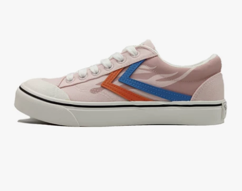 feiyue 飞跃帆布新款休闲时尚粉色硫化...