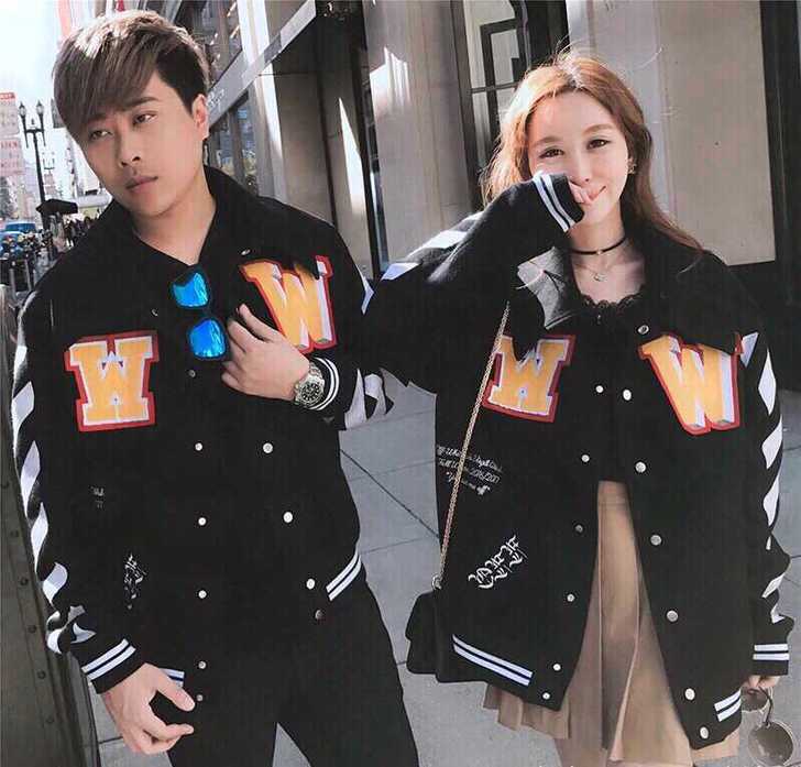 男女同款off 精细刺绣工艺 欧美风 潮牌...