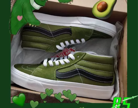 VANS 板鞋 牛油果绿40.5，运动鞋穿...