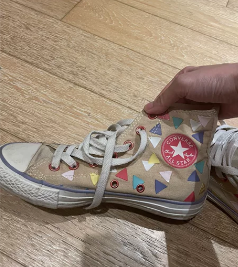converse匡威 高帮女鞋 23码 感...