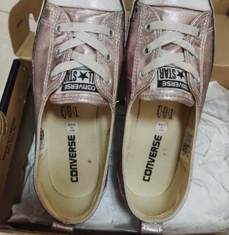 匡威帆布鞋 闪粉色 一口价 赠一双帆布鞋 ...