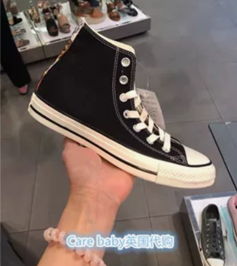 英国购converse匡威蛇纹豹纹虎纹后跟...