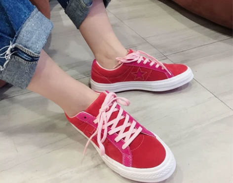 Converse匡威One Star拼接翻...