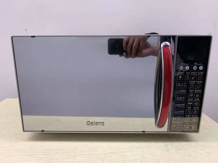 低调转让一台微波炉不锈钢内胆九点五成新，可...