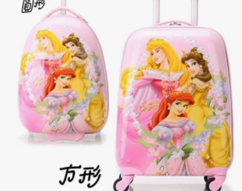 儿童行李箱KT猫白雪公主粉拉杆箱可爱卡通女...