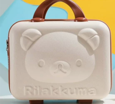 便携小熊迷你行李箱收纳箱卡通化妆箱（14寸...