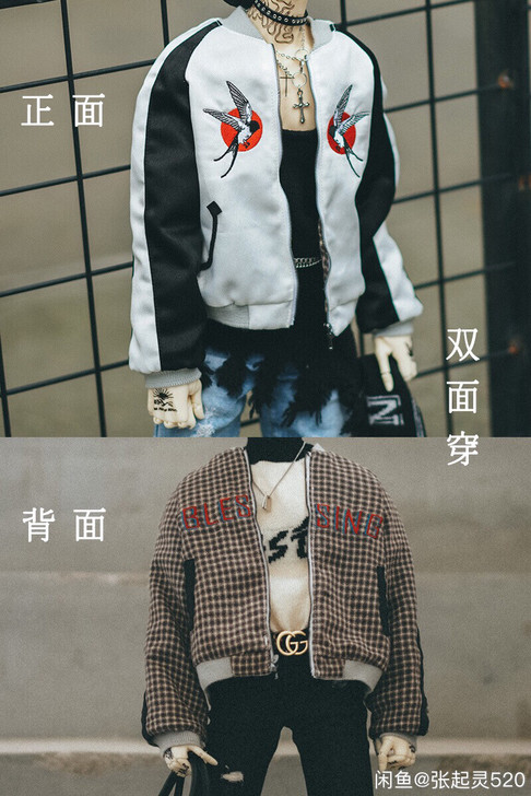 【RGB】 双面棒球外套仅拆