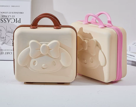 手提行李箱女14寸化妆箱小型旅行箱小号轻便...