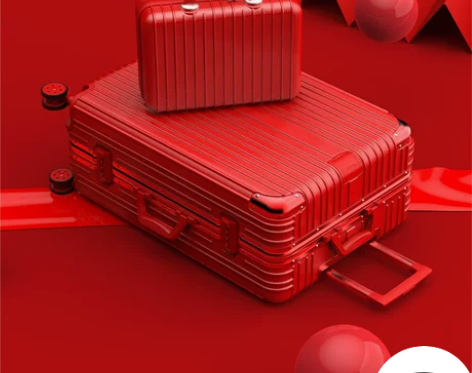 新娘结婚红色行李箱拉杆箱出嫁子母箱包陪嫁箱...