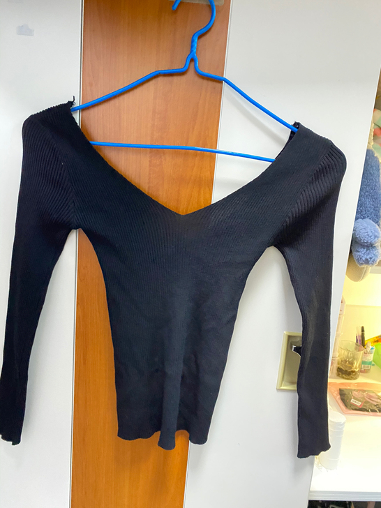 露背上衣，针织衫