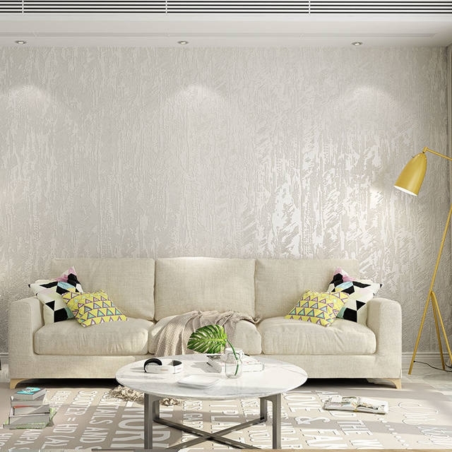 全新素色无纺布墙纸现代简约仿硅藻泥正品壁纸...