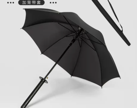 日系武士长柄雨伞男士帅气大号超大创意个性女...