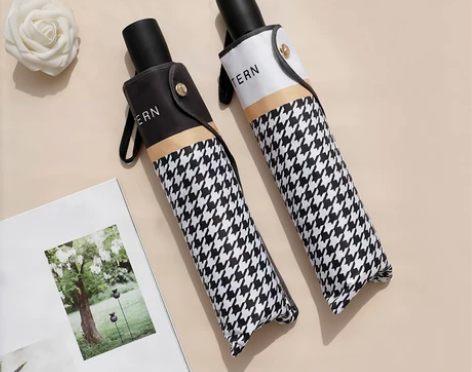 简约复古全自动晴雨伞两用折叠双人雨伞遮阳伞...