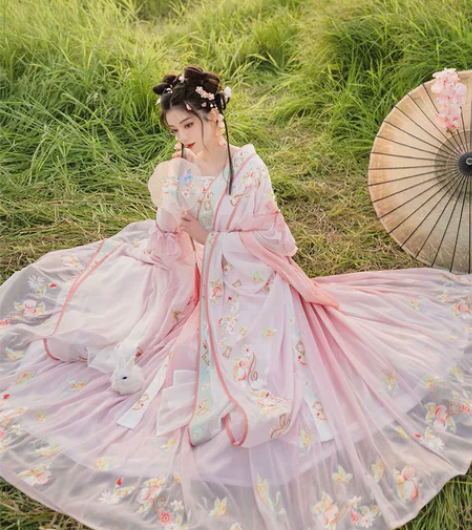 序绘晋制南北朝大袖襦套装，裙子L，其他都是...