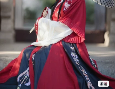 花雨辞原创羽笙汉服女春夏晋制交领半袖晋 m...