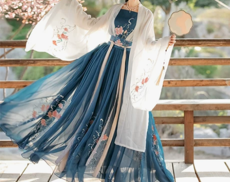 蝉佩正品原创汉服女中国风广袖齐腰襦裙古风仙...