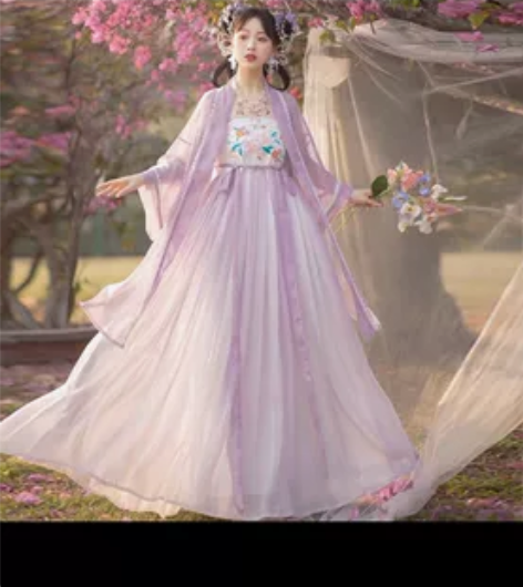 御篇原创汉服女【九十春光】诃子裙汉元素仙气...