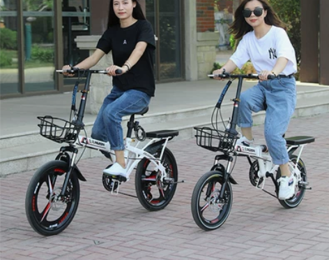自行车 飞鸽折叠女式成人超轻便携16/20