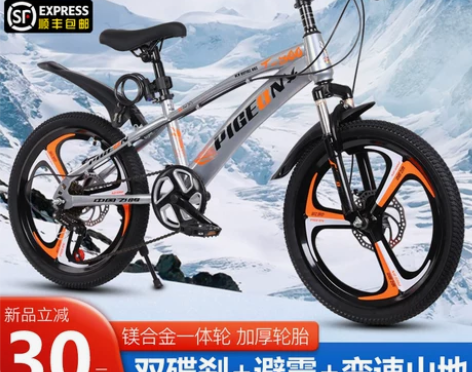 飞鸽传奇款 儿童自行车变速山地车18/20...