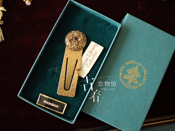 可订 Vintage Bookmark 梵...