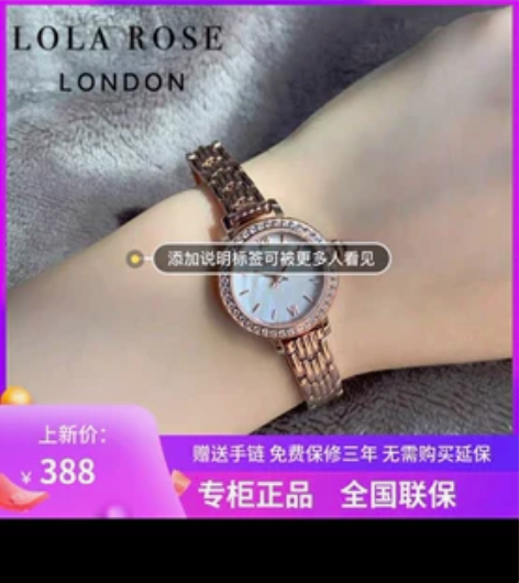 Lola Rose新款手表女小表盘简约钢带...