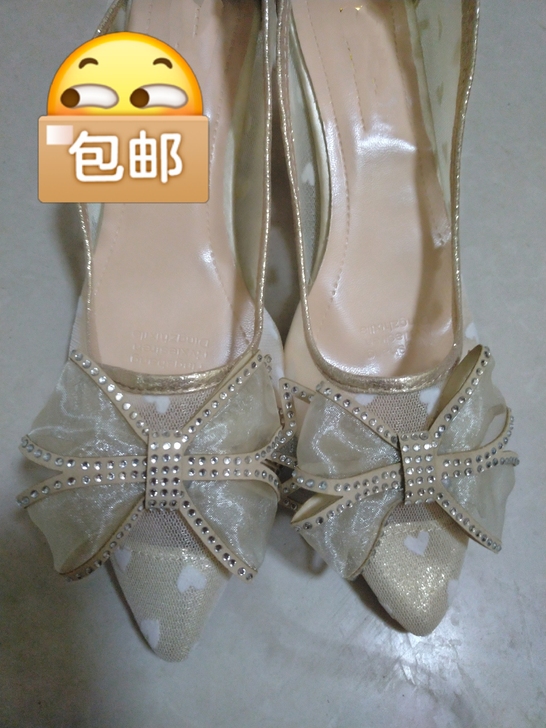 段码处理女网鞋，跟高6cm，37码一双，3...